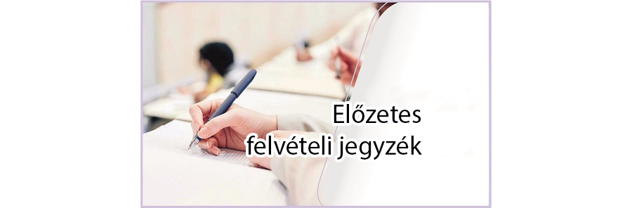 Előzetes felvételi jegyzék