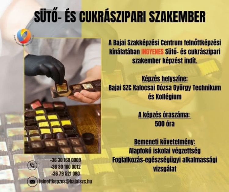 SÜTŐ- ÉS CUKRÁSZIPARI SZAKEMBER