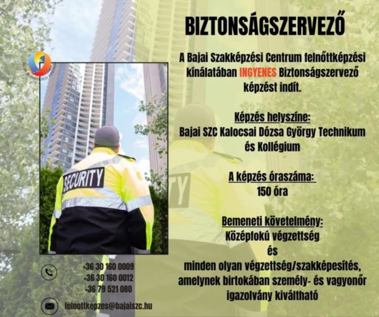 BIZTONSÁGSZERVEZŐ