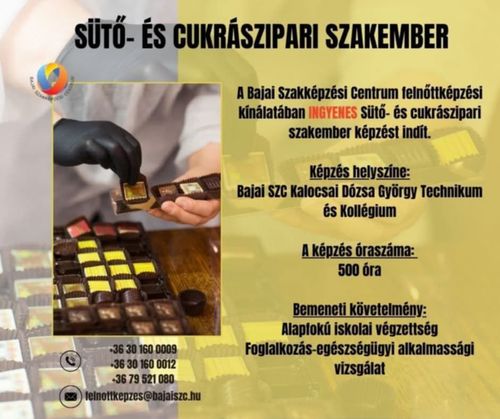 SÜTŐ- ÉS CUKRÁSZIPARI SZAKEMBER